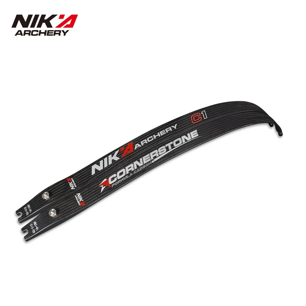 1 Pair NIKA ARCHERY C1 Limbs Recurve Bow 68 inch Cornerstone Series 20% Carbon Fiber Content Limb Shooting 16-44 lbs