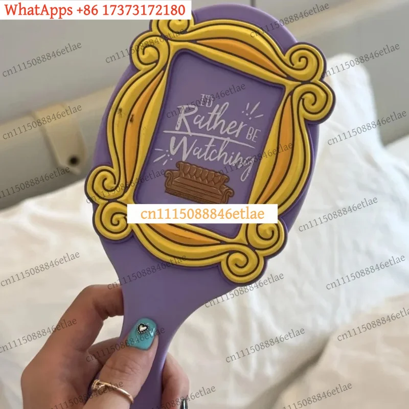 Vintage Handheld Makeup Mirror, American Retro Style Portable Compact Mirror, Travel Cosmetic Mirror, Gift for Women