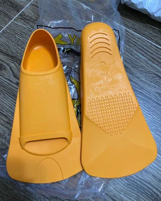 Flippers Swimming Training Short Flippers Available in Adult, Child Sizes