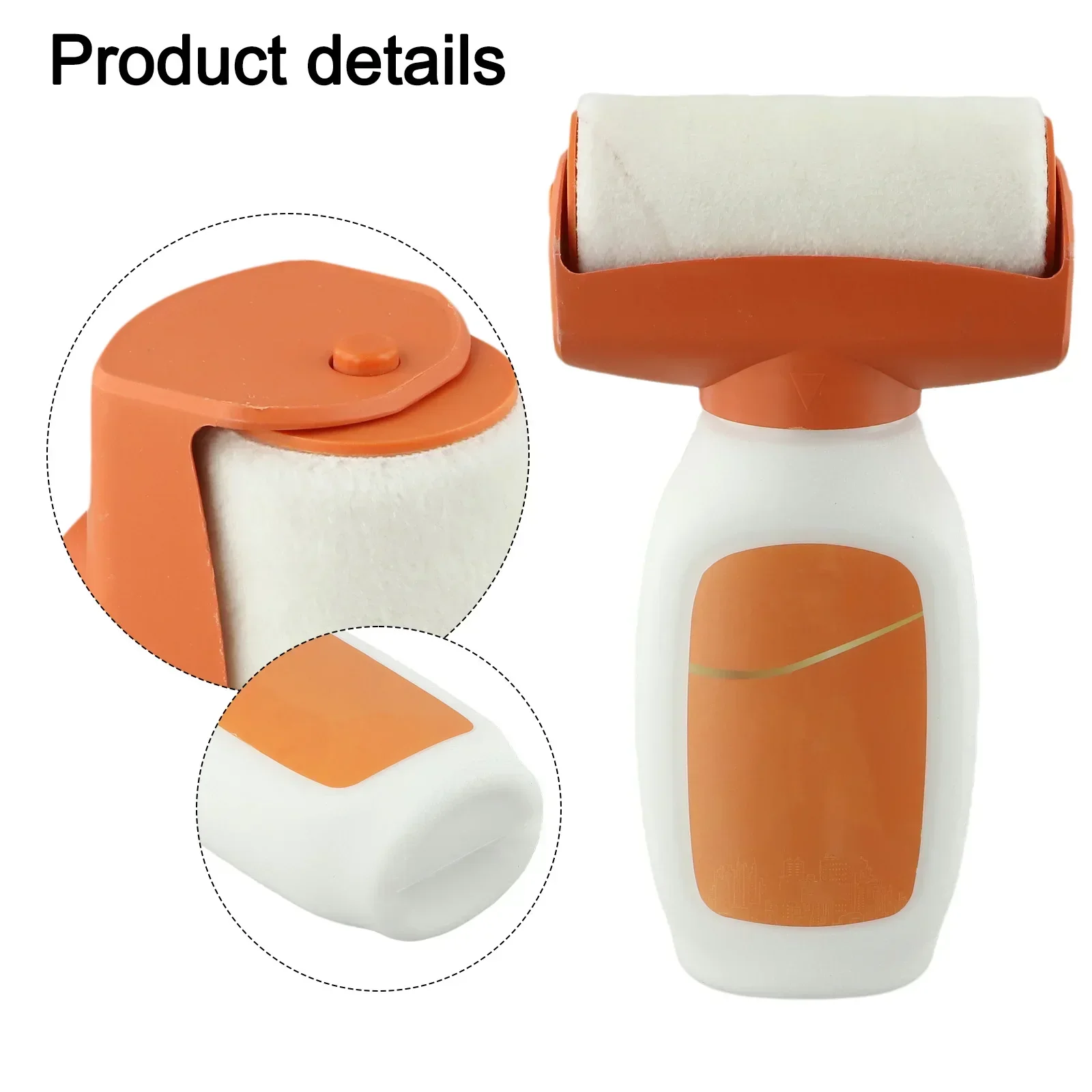 Paint Repair Tool 2-in-1 Roller Paint Home DIY Projects Easy Installation Paint No Marking Roller 2 In 1 Wall Repair Brush