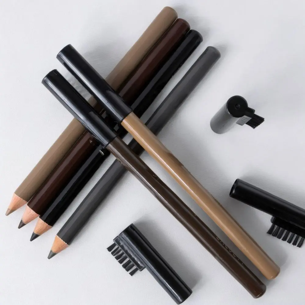 For For SHCOETY Professional Brow Pencil Kit Wood Handle Brush Included Waterproof Durable Eye Beauty Cosmetic Defining