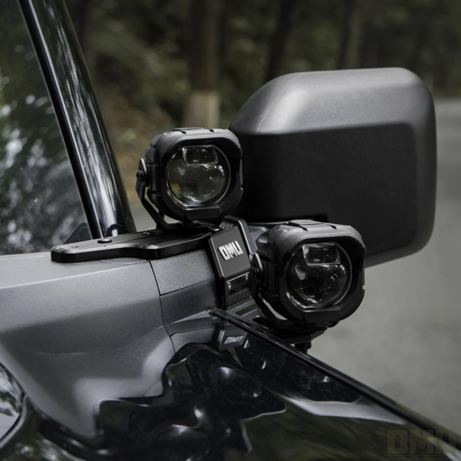 OMU 4X4 الألومنيوم A-عمود نظام الإضاءة جبل قوس لفورد برونكو/برونكو رابتور 2021-2024 4/2-باب الأضواء حامل المشبك #3