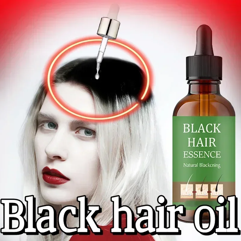 Venda quente líquido de cabelo preto remove cabelo cinza na velha natural anti-branco ahair eficaz para a cor natural e restauração b