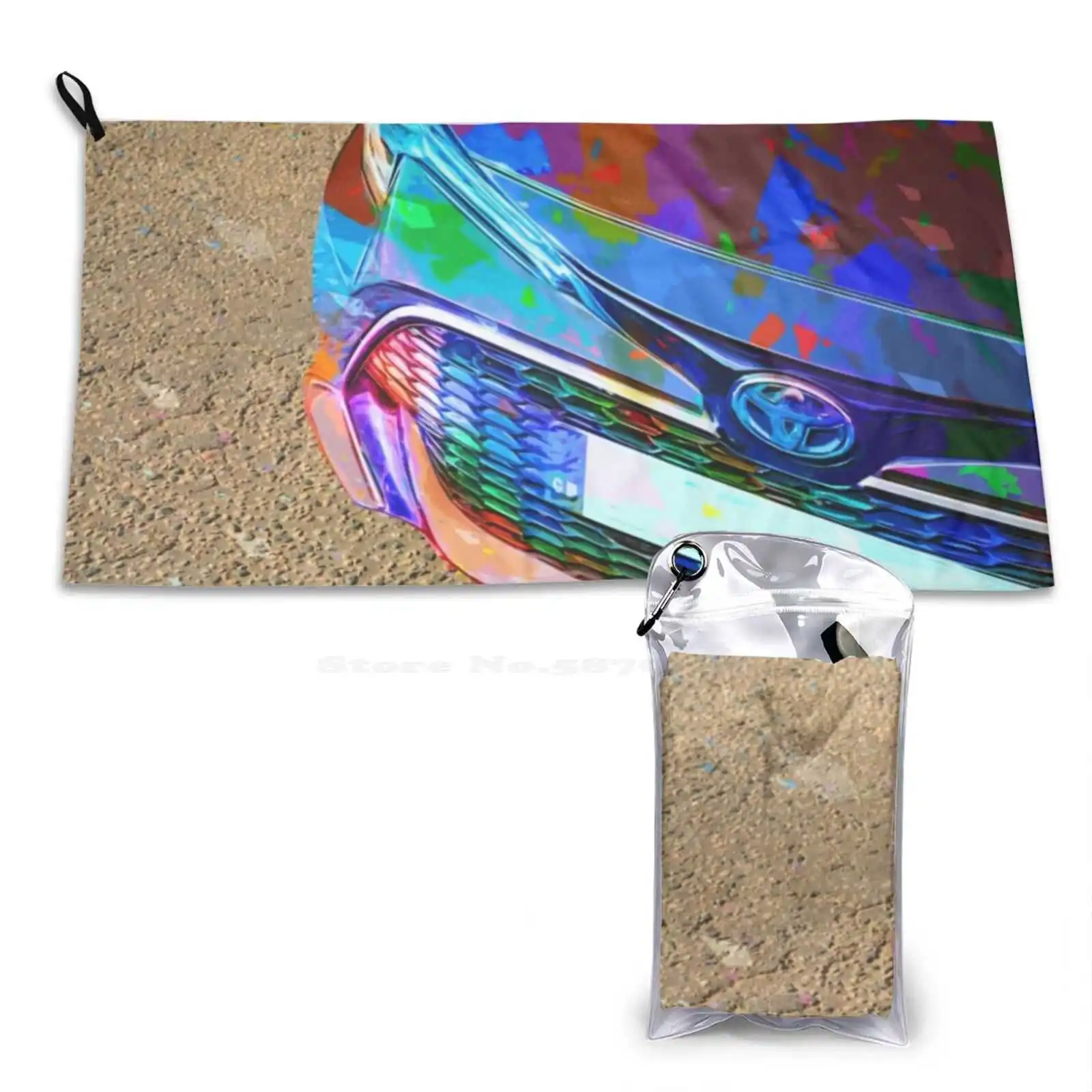 Corolla-Graphic 3D Print Pattern Soft Towel Corolla Hatch Jdm Japan Racecar Ev Hybrid