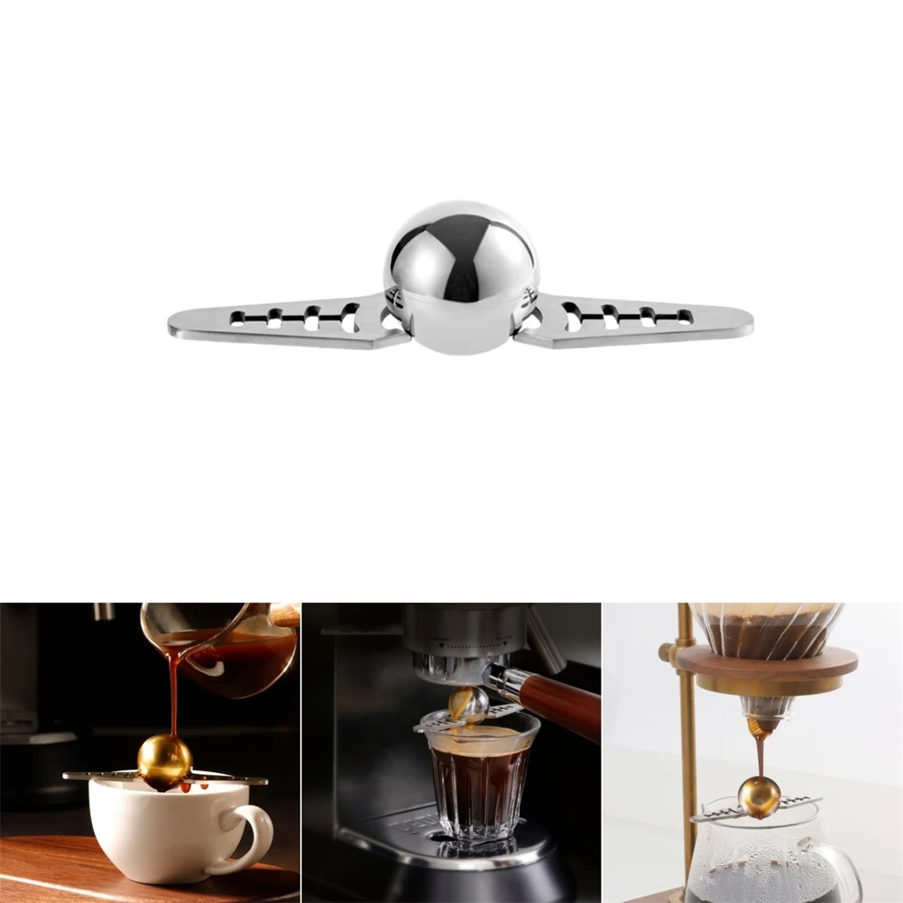 Stainless Steel Coffee Ice Ball Espresso Chilling Stones Ice Cubes With Holder Reusable Cooling Coffee Tool For Whiskey Coffee