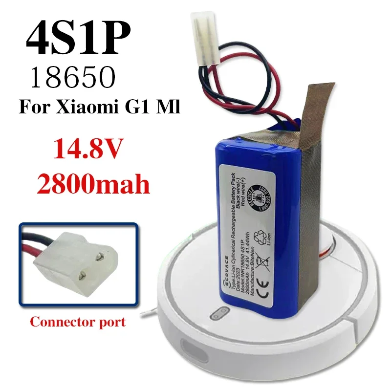 

4S1P 14.4V 2800mAh Li-ion Battery for Conga Excellence 990 1090 Ecovacs Deebot N79S N79 DN622 Eufy Robovac 11 11S 12 35C X500