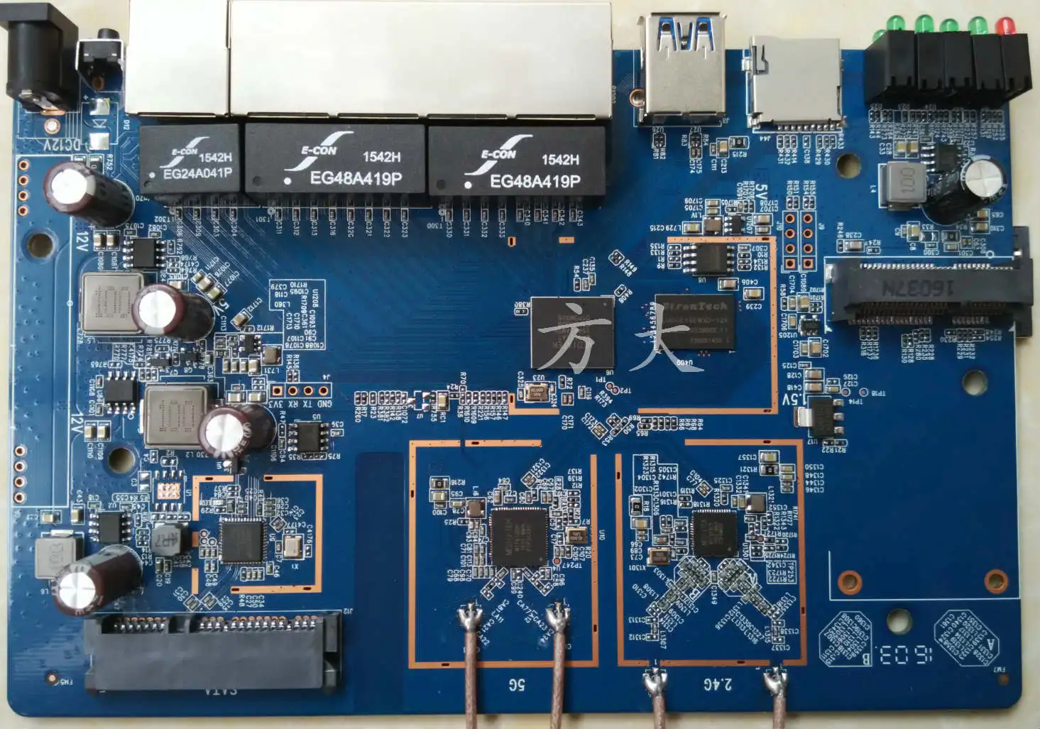 

MT7621A+MT7603N+MT7612EN Solution Development Board Performance Far Exceeds MT7620A