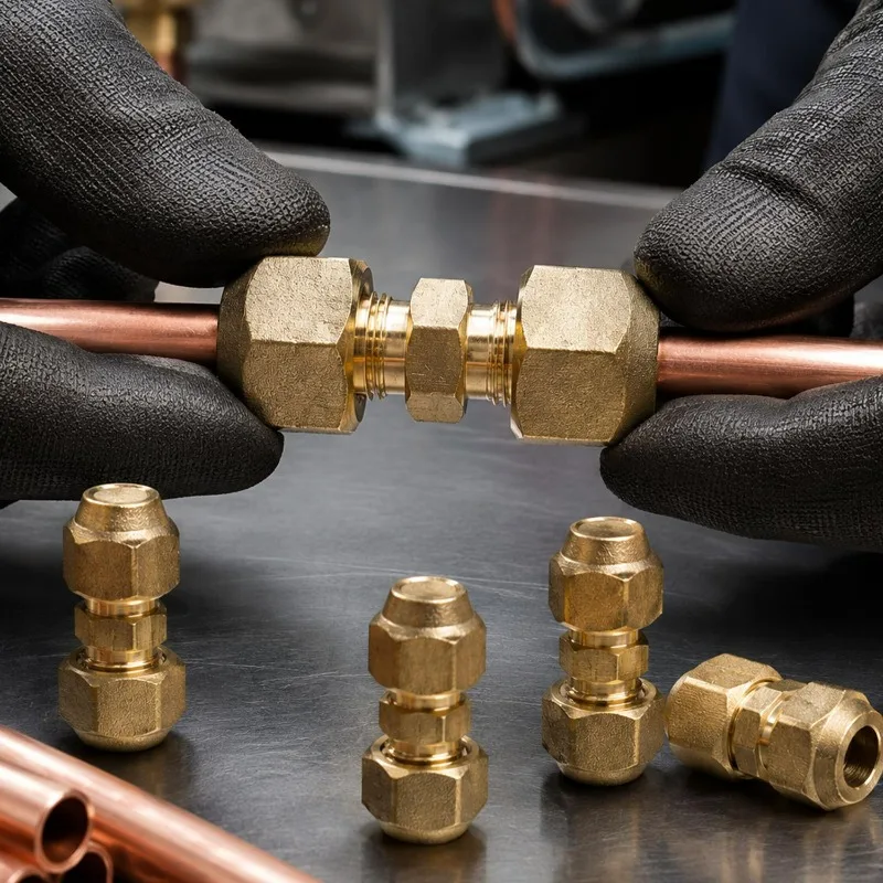 Pipe Coupling Adapters with Flare Nuts 1/2