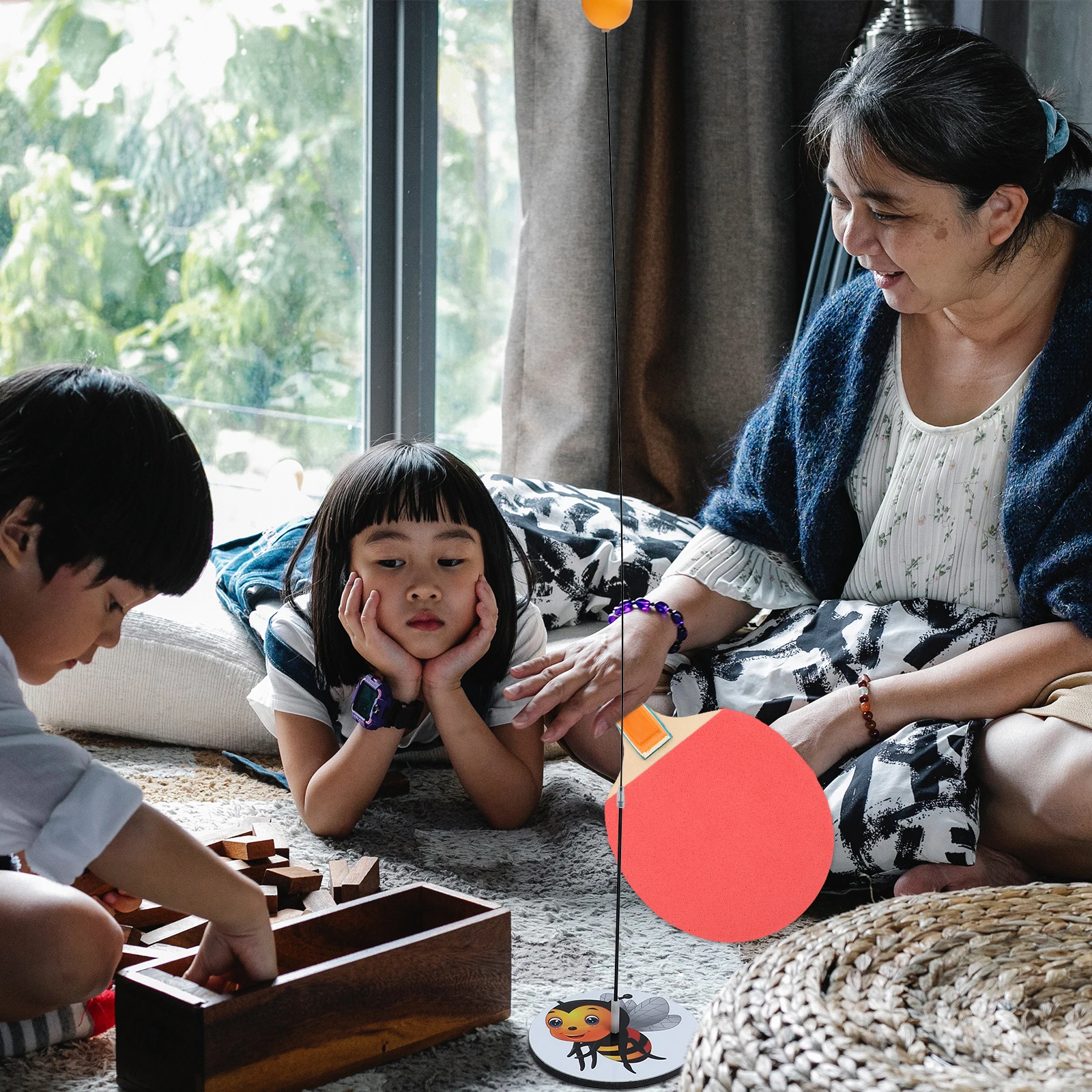 

1 комплект профессионального тренажера для пинг-понга с эластичным валом для домашнего использования в помещении и на открытом воздухе, тренажер для настольного тенниса для детей и