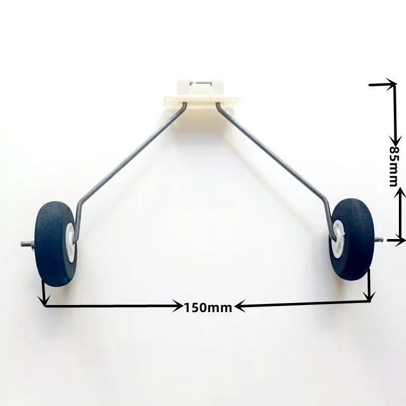 Surfer X8 simple landing gear fixed wing aircraft accessories with sponge wheel block steel wire landing gear drone