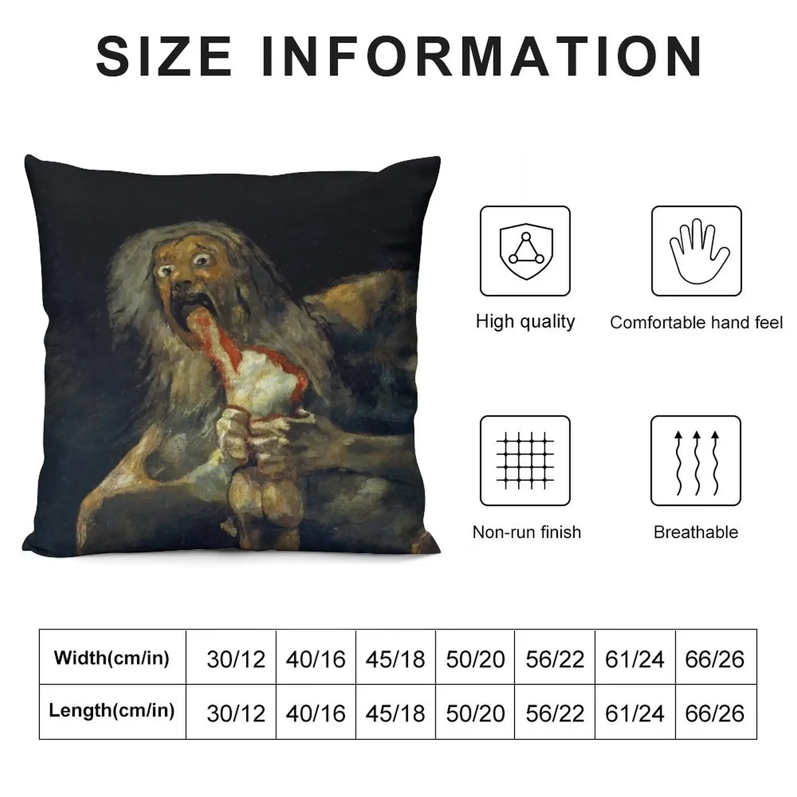 Saturn Devouring His Son Throw Pillow Decorative Sofa Cushions pillowcases for sofa cushions pillow