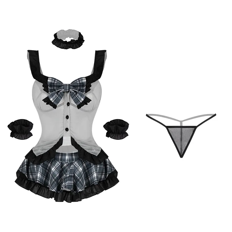 انمي ياباني طالب منقوشة زي مدرسي مثير الملابس الداخلية موحدة النساء الدانتيل منامة إغراء المثيرة تلميذة الجنس ازياء