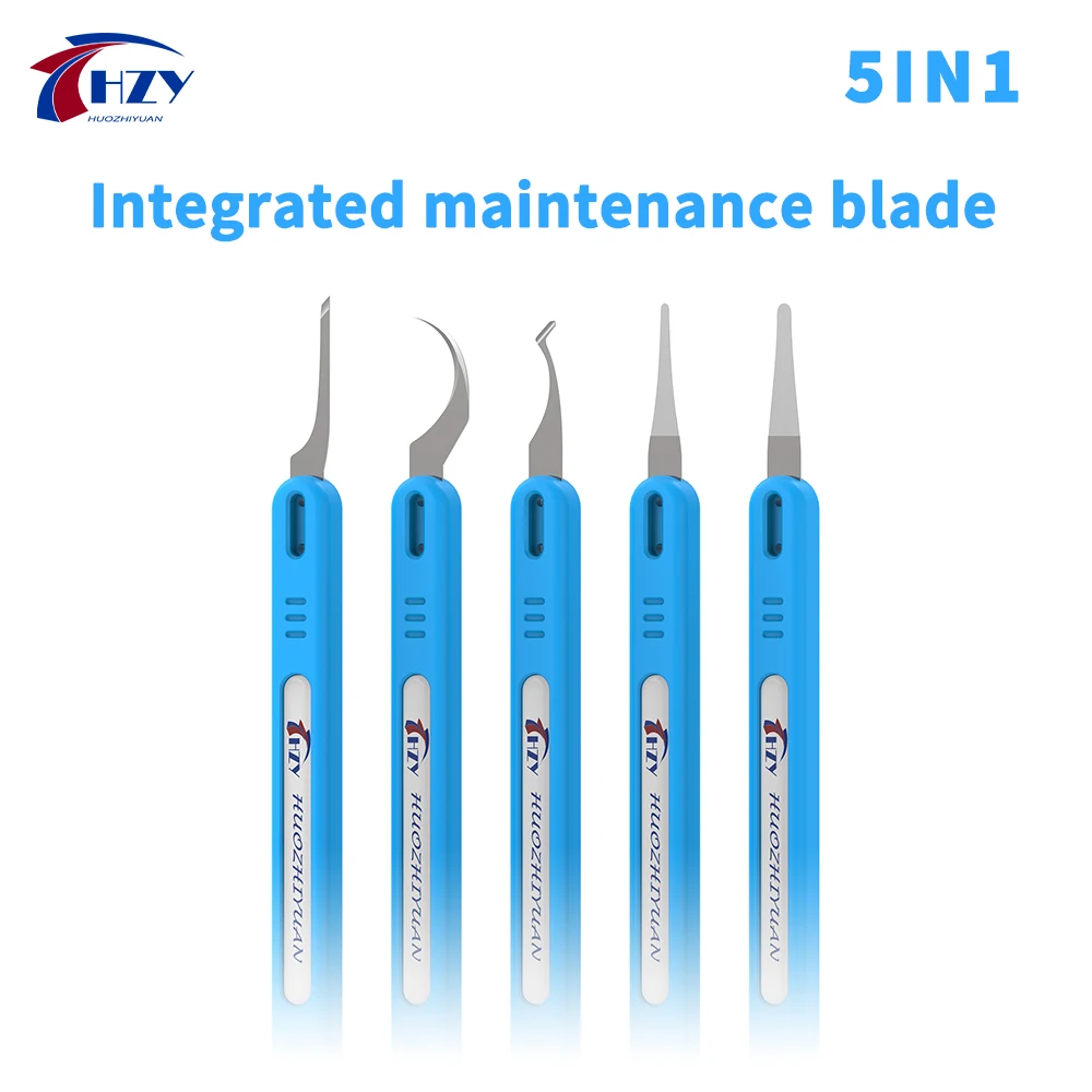 

5pcs/Set HZY Multifunctional CPU Pry Knife Mobile Phone Computer Chip Disassembly Electronics Repair Tools