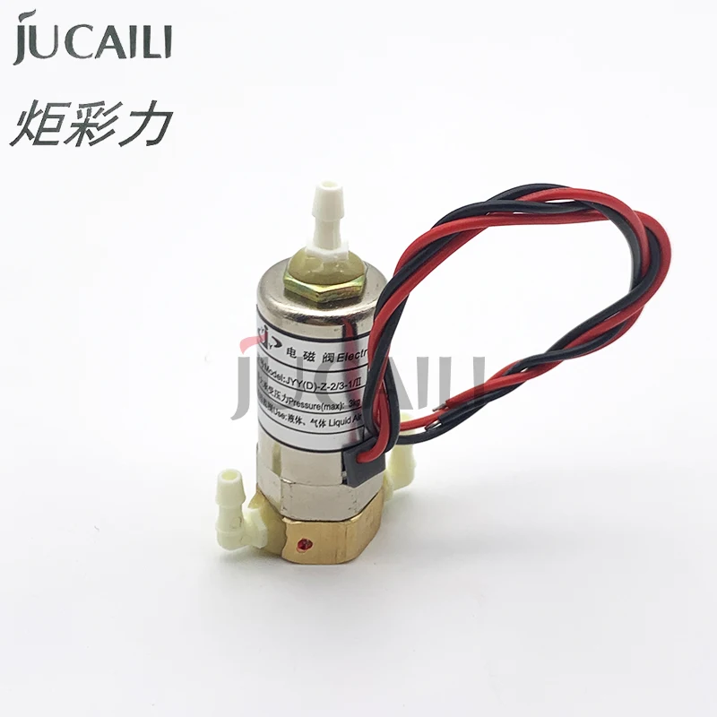 JCL 3 Way Electric Solenoid Valve for Challenger Infiniti Phaeton Zhongye Liyu Eco Solvent Printer JYY(D)-Z-2/3