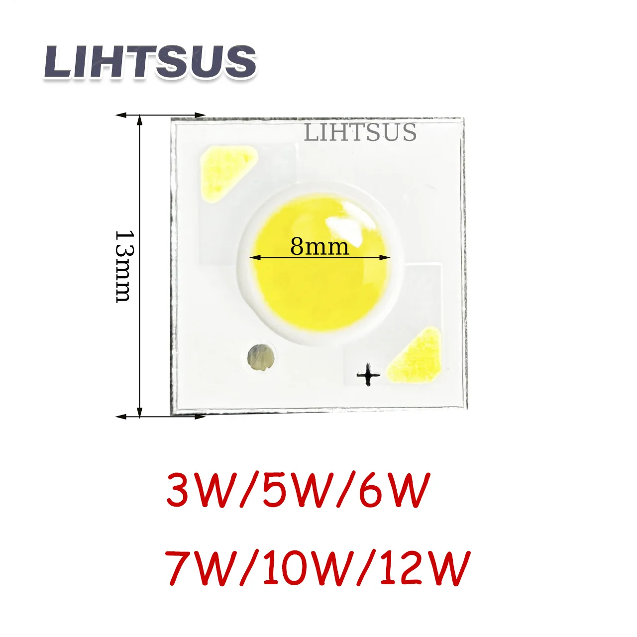 

Ra90+ 1313mm Led 3W 5W 6W 10W 12W CRI95 DC36V Led COB Light Beads Light Emitting Diode LED Chip DIY Track Lamp LED Grille Lamp