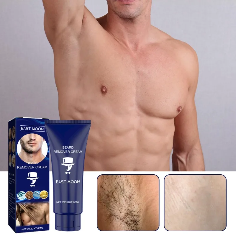 

Painless Hair Remover cream Natural Body Care Depilatory Fast Hair Remover Cream For Men beard armpit chest Depilatory Cream