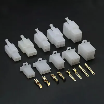5set 2.8mm 2/3/4/6/9 Way Pin Mini Connector Plug And Socket Kits Motorcycle Car Auto