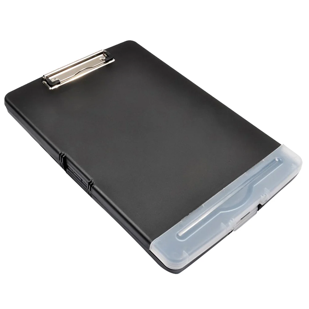 

Office File Folders Storage A4 Clipboard Portable Sealed Convenient Holder Student