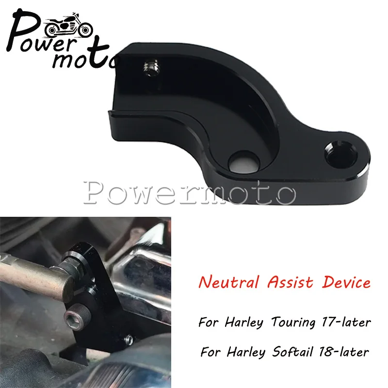 Motorcycle Shifter Neutral Assist Helper Black Aluminum Material Optimize Shift Lever Ratio For 17-later Touring 18+ Softail