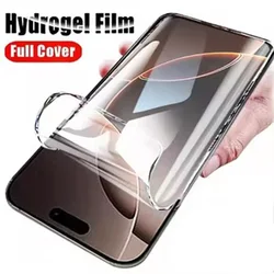 Hydrogel Film For iPhone 16 15 14 13 12 11 Pro Max Plus 12 13 Mini 8 7 Plus SE XR X XS 6 6s Full Cover Screen Protector