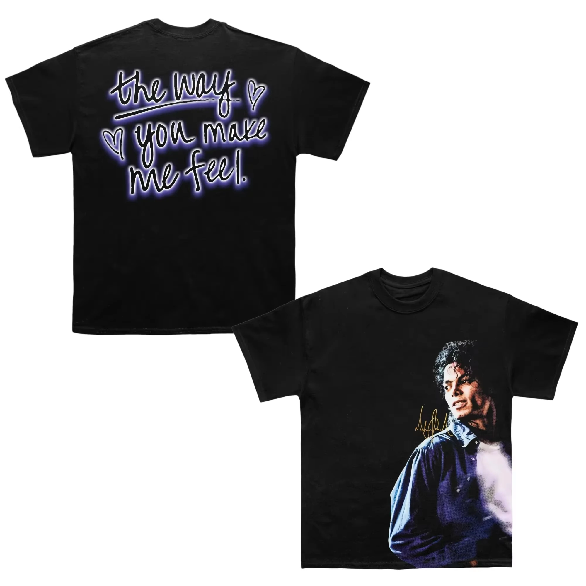 2026 Michael Jackson Movie MJ Signature Popular T Shirt Men's Clothing Women's T-Shirt Y2k Tee Fans Gifts Summer T Shirt