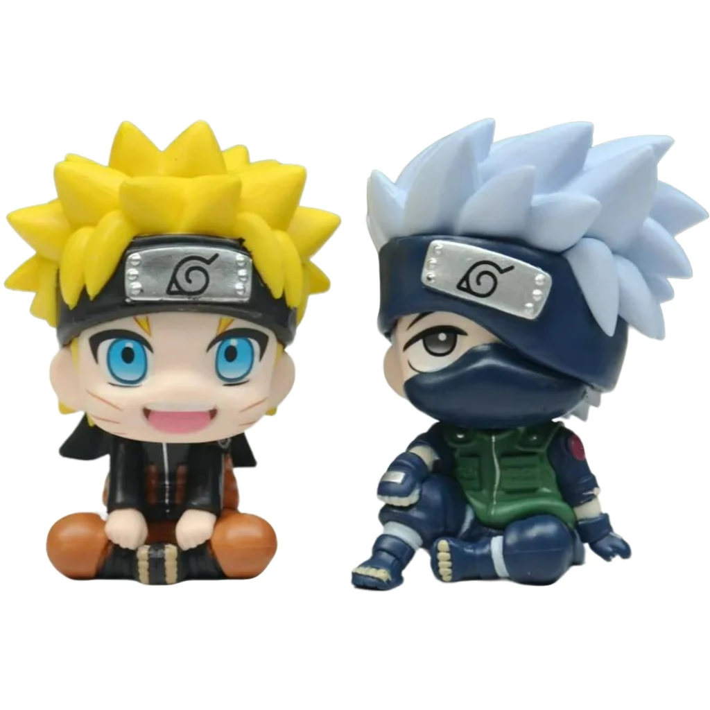 Naruto Q Version Action Figure Kakashi Hatake Collectible Anime Desk Decor Cute Gift for Fans Office