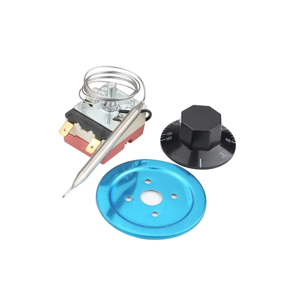 30-85 Degree Celsius NC 2 Pin Adjust Knob Temperature Controller Capillary Thermostat Switch Oven Water Heater
