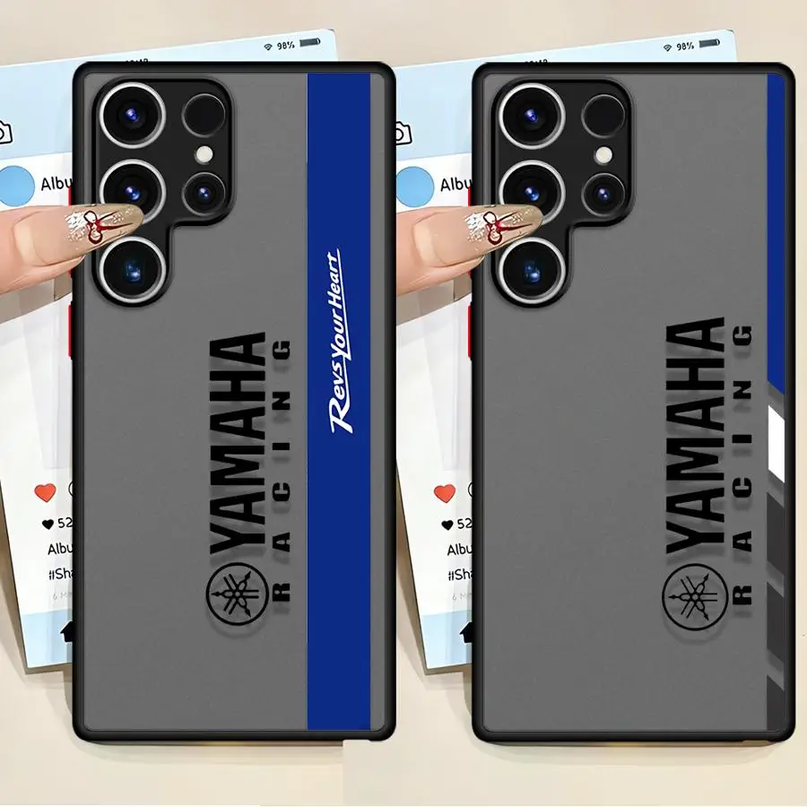 عودة غطاء الهاتف حقيبة لهاتف سامسونج غالاكسي S9 S24 FE S21 S22 زائد S20 S10 S23 الترا S25 حافة دراجة نارية Y-YamAha-S