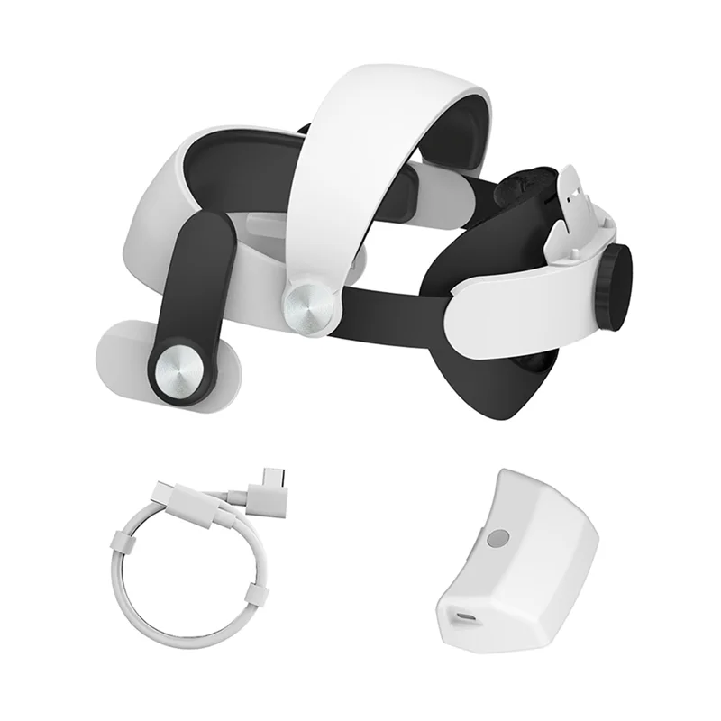 Phile-head cinta para meta/quest 3s 6000mah bateria destacável carregamento all-round redução de peso vr acessórios
