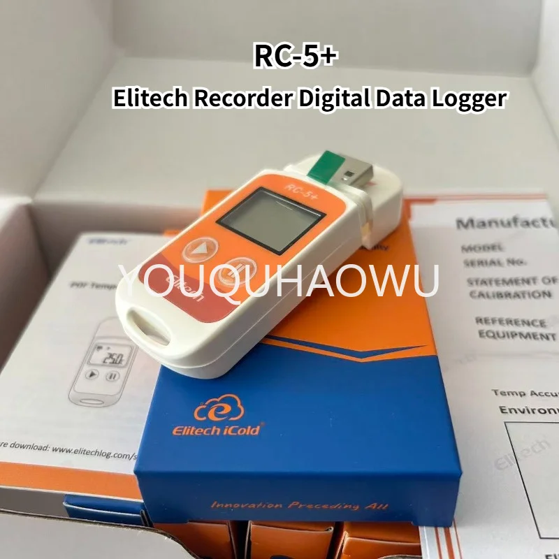 RC-5+ External Probe Large Capacity 32000 Points Elitech Recorder Digital Data Logger