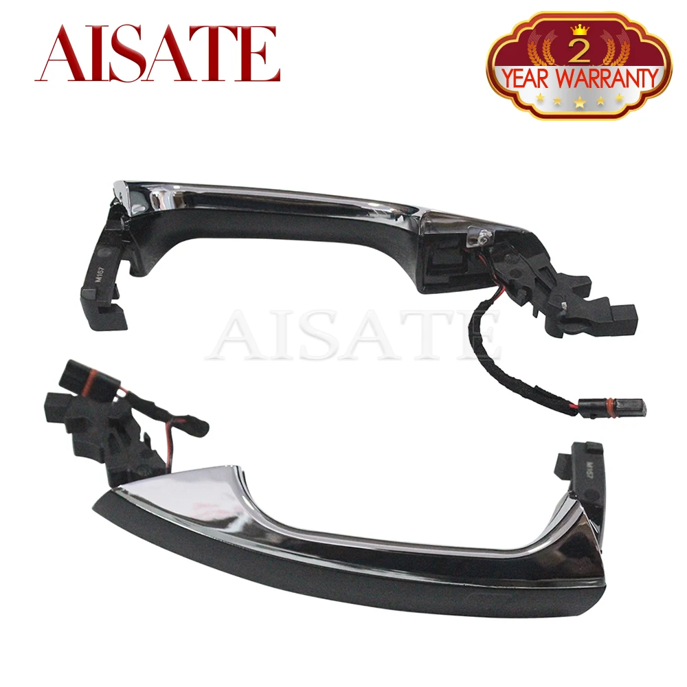 

2PCS Front/Rear Left/Right Black and Chrome Door Handle For Mercedes-Benz W218 W166 X166 2011-2017 A2047601370 A2047601470