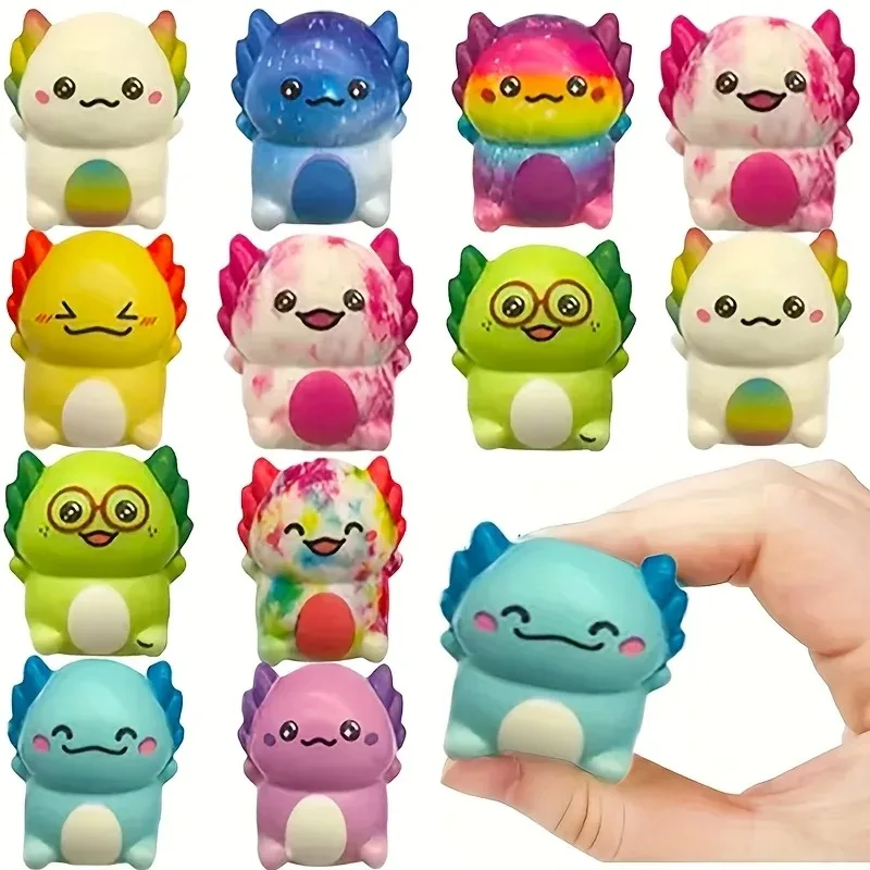 Hot Kids Adult Mini Kawaii Newt Cute Stress Relief Squeeze Toys Random Slow Rising Toy Carnival Goodie Party Send Gift