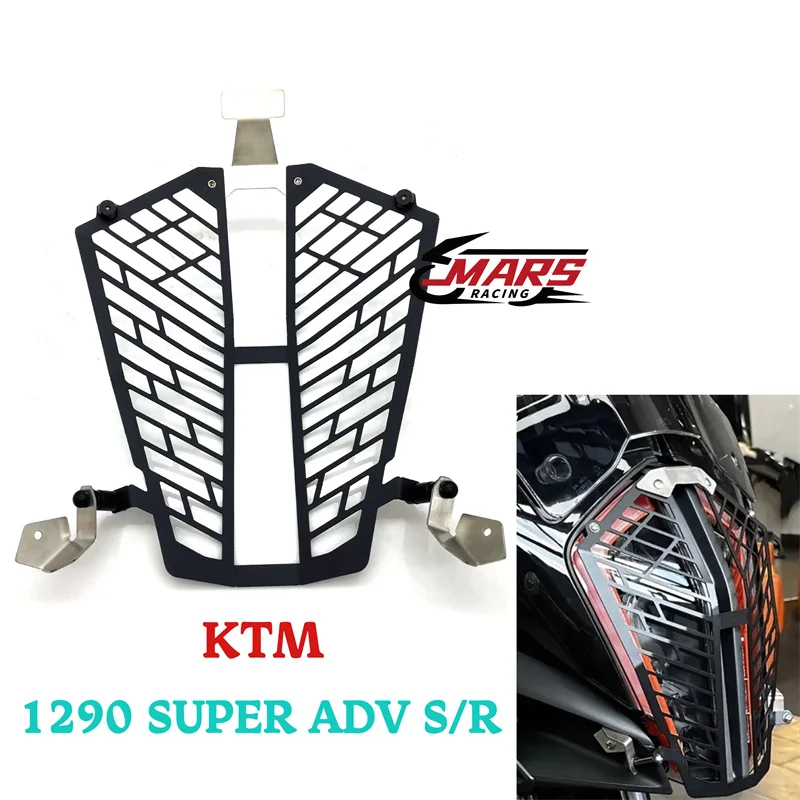 For KTM 1290 SUPER ADVENTURE S/R 2017 2018 2019 2020 Motorcycle Accessories Front Headlight Grille Guard Cover Protector