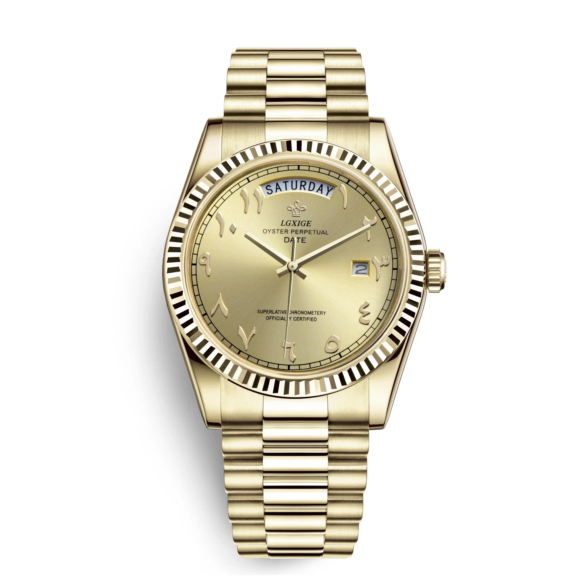 Sky Blue Watch of Men 40mm Day Date Retro Quartz Wristwatches Top Brand Luxury Male Wrist Watch For Men Waterproof Clock