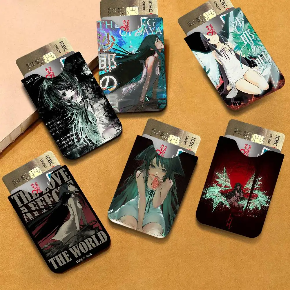 S-Saya no Uta The Song of Saya New Leather Card Small Retro Cowhide Coin Purse Men/Women Luxury Card Holder
