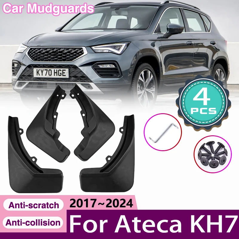 

Car Front Rear Wheel Mud Flap For SEAT Ateca Cupra KH7 2017 2018 2019 2020~2024 Mudguard Splash Guard Fender Mudflap Accessories