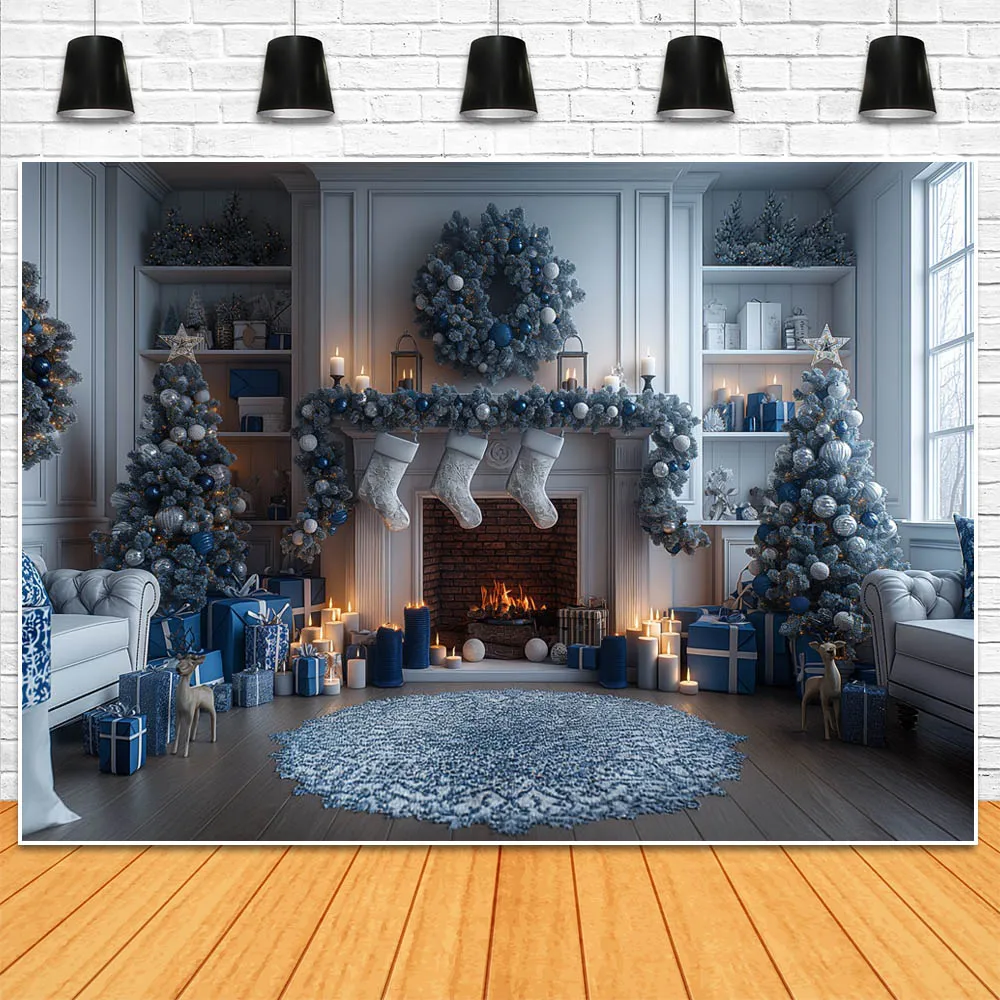 Mocsicka-خلفية تصوير حائط عتيق لعيد الميلاد ، مدفأة بيضاء ، إكليل شجرة الكريسماس ، خلفية صورة عائلية ، مستلزمات تصوير الصور الضوئية