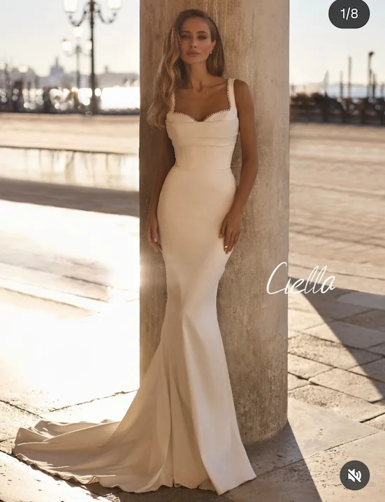 

Customize To Measures Wedding Dress 2026 Mermaid Sweetheart Spaghetti Strap Bridal Gowns Floor Length Sleeveless Stunning Robe