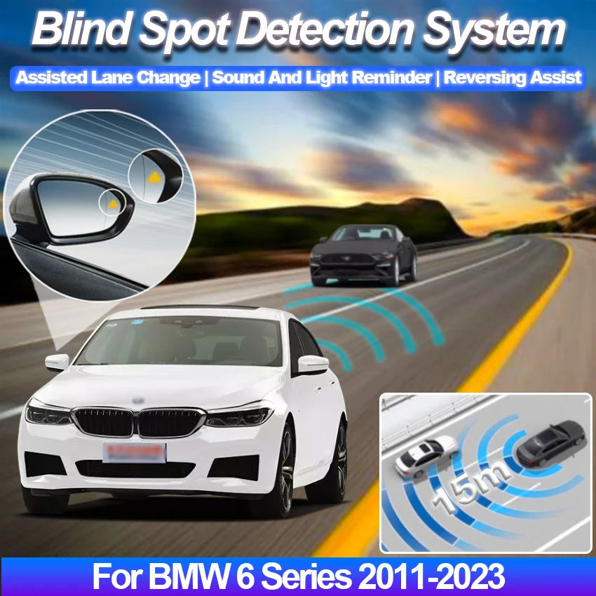 

Radar Detector For Car Blind Spot Monitoring System BSD BSA BSM Parking Sensor Assist Lane Changing For BMW 6 Series 2011-2025