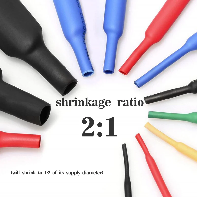 Universal Heat Shrink Tube Kit 140PCS Insulation Sleeves for Wire Cable Repair & Protection