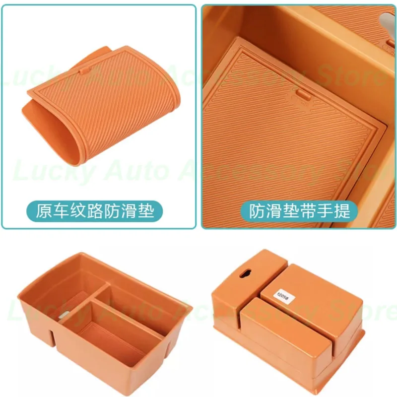 

Car Centeral Console Armrest Storage Box for Leapmotor C16 2024 Under Center Storage Box Armrest Pad Interior Accessories