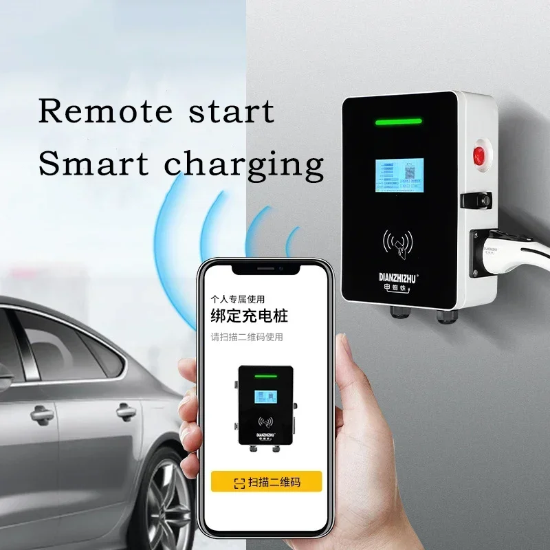 New Charger Wallbox 7kw Dc Charger Ev Electric Car Ev Charging Station Pile 3.5kw 7kw 22kw 16A 32A Type2 Type 1r Of New Energy