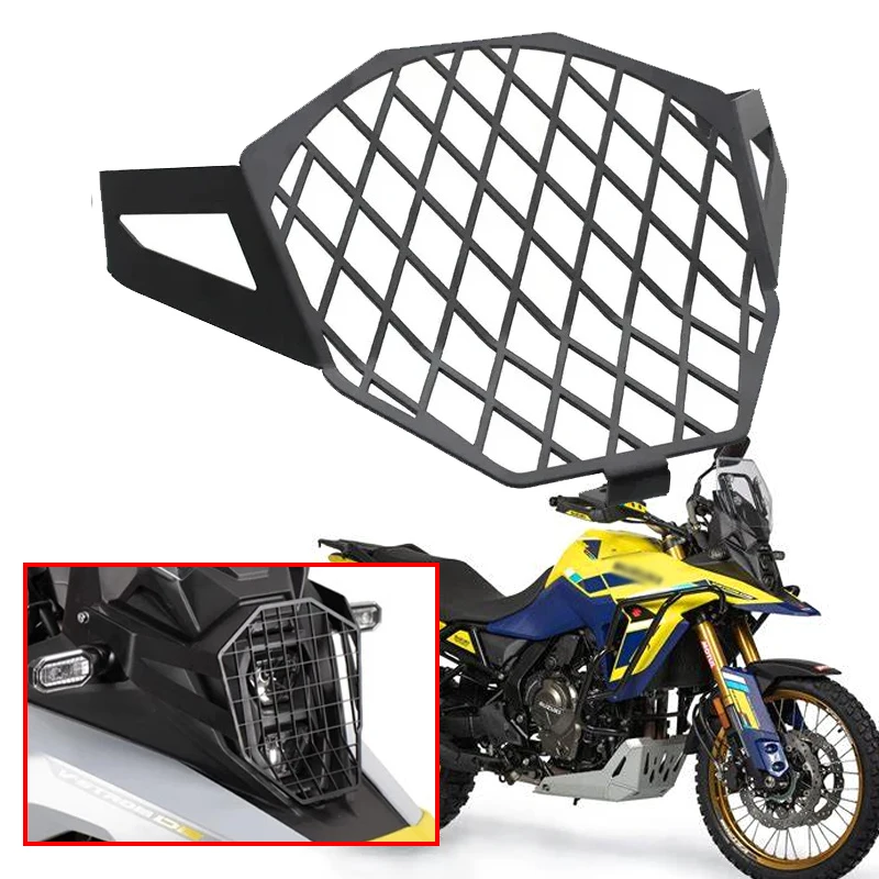 

Motorcycle Accessories Headlight Shield Guard Protector Headlamp Mesh Grille Cover Fit For SUZUKI Vstrom 800DE 800 DE 2023 2024