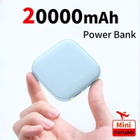 New Portable Fast Charge Mini Power Bank 10000/20000mAh Large capacity power bank Ultra thin external power supply iphone Xiaomi