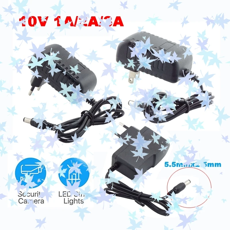 10 فولت 1A 2A 3A التيار المتناوب تيار مستمر محول 5.5 مللي متر-2.5 مللي متر العالمي محول الطاقة شاحن العرض 1000 مللي أمبير 3000 مللي أمبير 2000 مللي أمبير A2