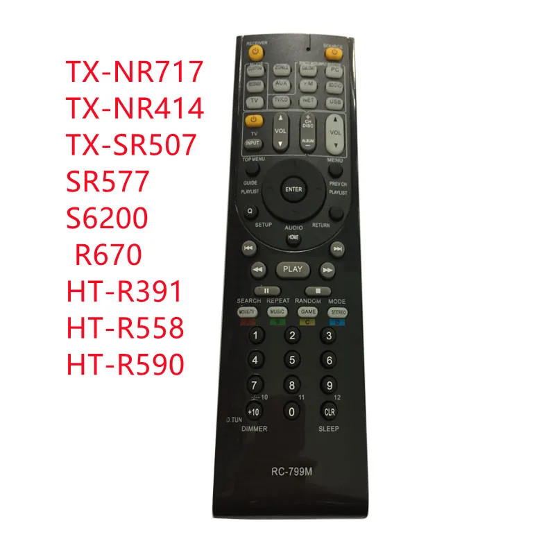 Telecomando RC-799M adatto per amplificatore onkyo AVHT-R558 HT-R590 R591 R548 TX-NR616 NR626 HT-S5400 RC-834M RC-810M R