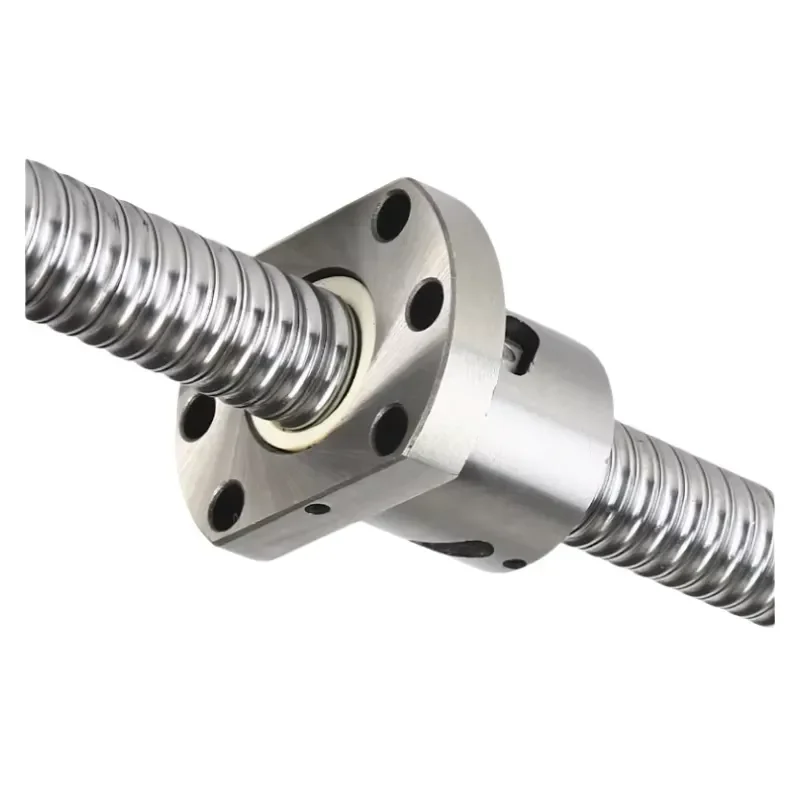 Precision Ball Screw Set SFU3204-3210 Series Zero Backlash GCR15 Material HRC58-62 Hardness Ball Screw Nut Pair Support Seat