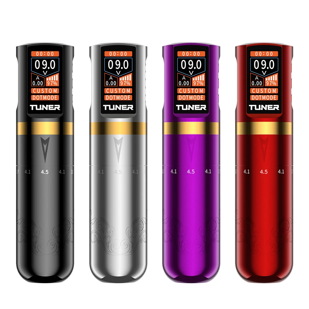 

Tattoo Gun, 6 Strokes 2.5-4.5mm Tattoo Machine Pen with Extra 2200mAh Battery Power Rotary Tattoo Gun for Tattoo Artist/Beginner