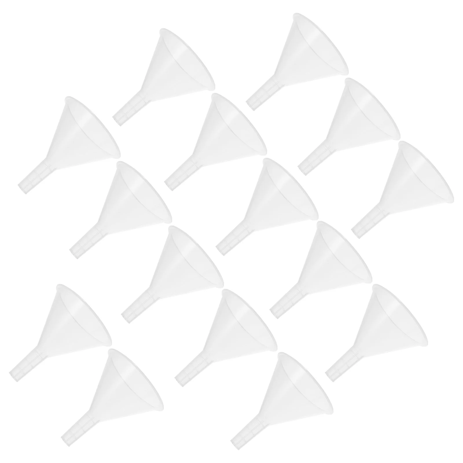 15Pcs 60mm 실험실 깔때기 프리미엄 소재 둥근 모서리 화학 실험 도구 비용 효율적인 매끄러운 표면