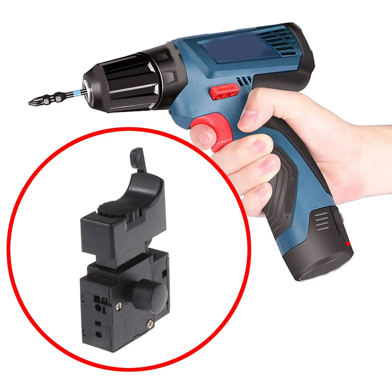 Hand Drill Switch Electric Hand Drill Spare Assembly Speed Control Switch